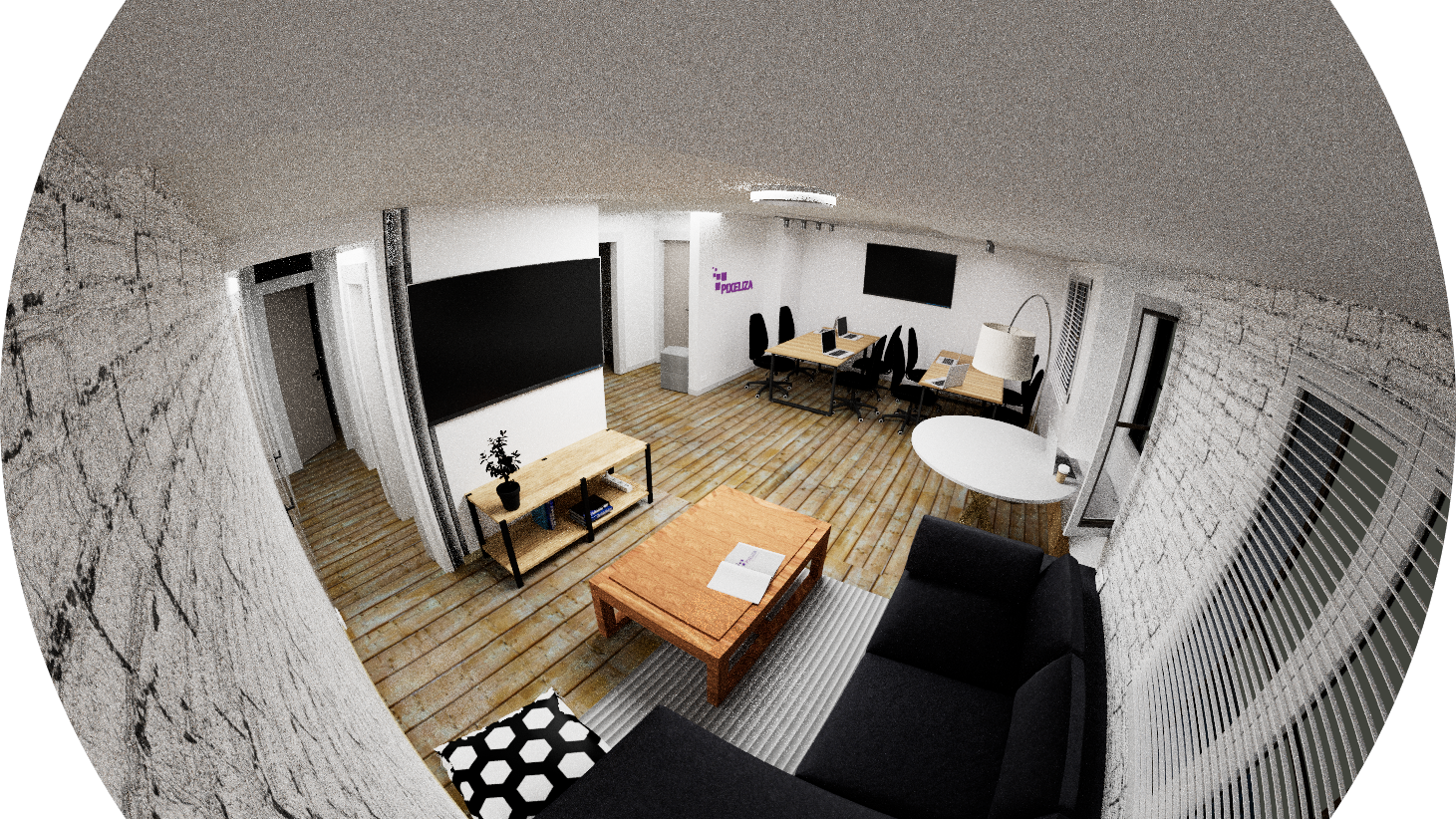 Modelado 3D de oficinas – Visualización arquitectónica para toma de decisiones