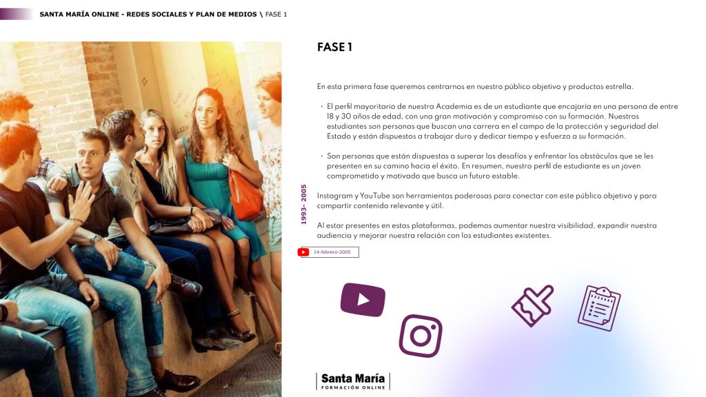 Extracto del plan de medios